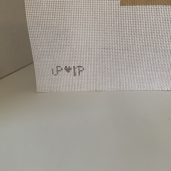 JP Hand-painted Needlepoint Canvas Blue Pots Yellow Peony Ginger Jar Vases Snail - Picture 6 of 7